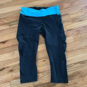 lululemon athletica Black and Blue Leggings